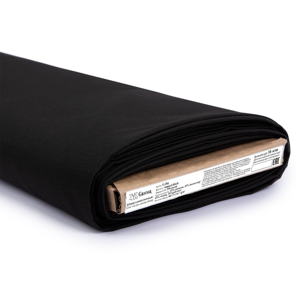 Дублерин клеевой точечный 68 г/м², 150 см / рул. 10 метров, черный, G-20tt, Gamma