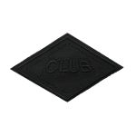 Термоаппликация ромб 95х60мм (Black (черный)), 2 шт, LA553