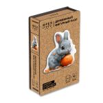 Пазл фигурный деревянный "Кролик и тыковка" 162 элементов., Фрея, PZLF-016