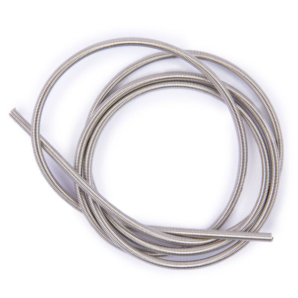 Канитель сталь ⌀1.5 мм (in ⌀0.9 мм), 5 шт по 0.5 метра, 03 никель, Zlatka FWWZ-15