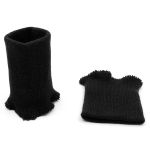 Манжеты трикотажные 8.0х9.5 см, 1 пара, средней плотности 14 кл, 1х1, в-01 черный