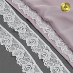 Кружево эластичное (стрейч) 30 мм, L839 цв.F102 молочный уп.500м, Kruzhevo