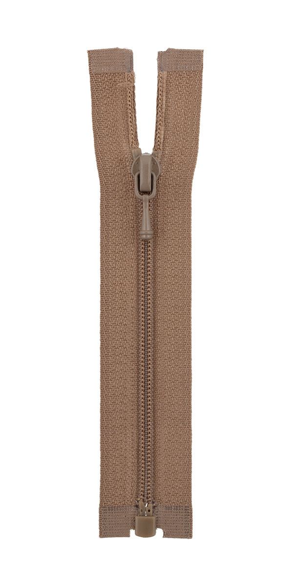 Молния спираль (витая) Т3 (3 мм) 1 зам., разъем., 10 см, декоративная, 286 св.коричневый, ZipD 3S Gamma, 5 шт