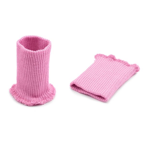 Манжеты трикотажные 6.5х9.5 см, 1 пара, тонкие, 401/8 миндальный