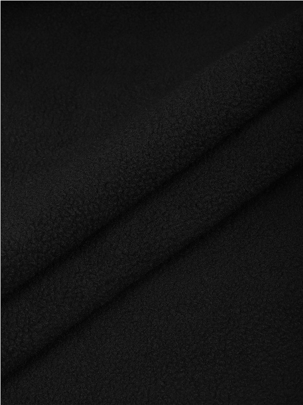 Флис 1-сторонний 130 г/м², 150 см / 2 метра, TBY-0085-322.130.2, цв.F322 черный