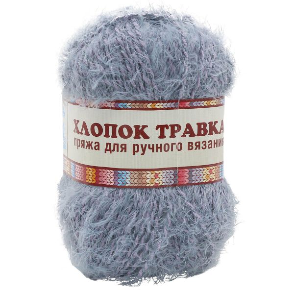 Пряжа Камтекс Хлопок Травка / уп.5 мот. по 100 г, 220 м, 169 серый