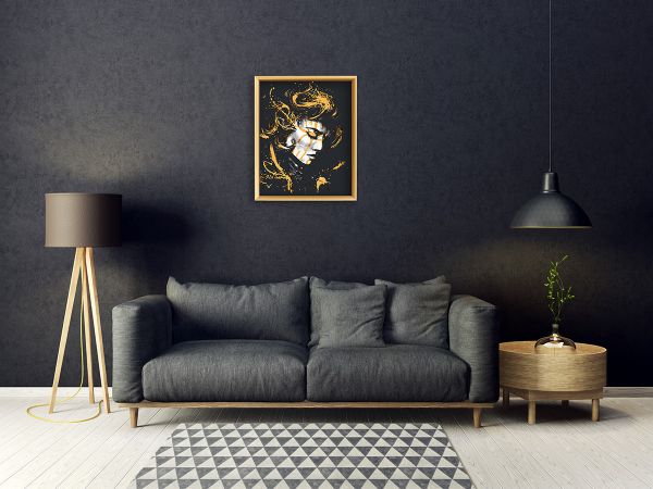 Картина по номерам Фрея, Воительница тьмы, 50х40 см