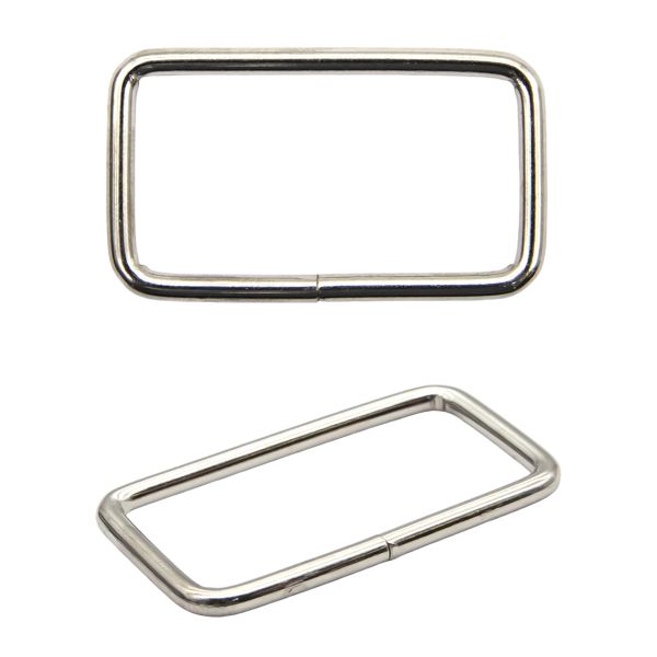 Рамка прямоугольная металл 40х3 мм, никель, 100 шт