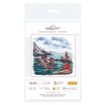 Набор для вышивания нитками МП Студия, Побережье Скандинавии 16х16см