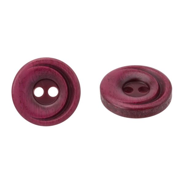 Пуговица 2 прокола 18L=11 мм, пластик, col.G бордовый, CN2857, 72 шт