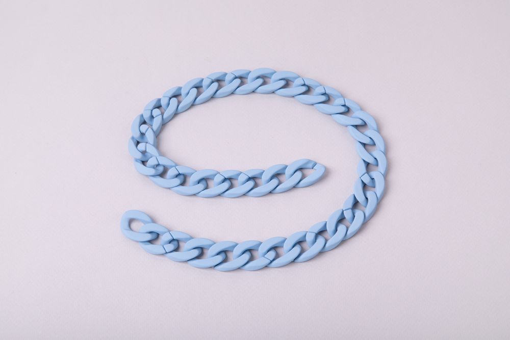 Цепочка для сумки, пластик 60 см, 1 шт, №13 серо-голубой, Gamma MPE-03