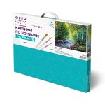 Набор для раскрашивания по номерам 50х40 см, "Река в лесу", Фрея, PNB/PL-316