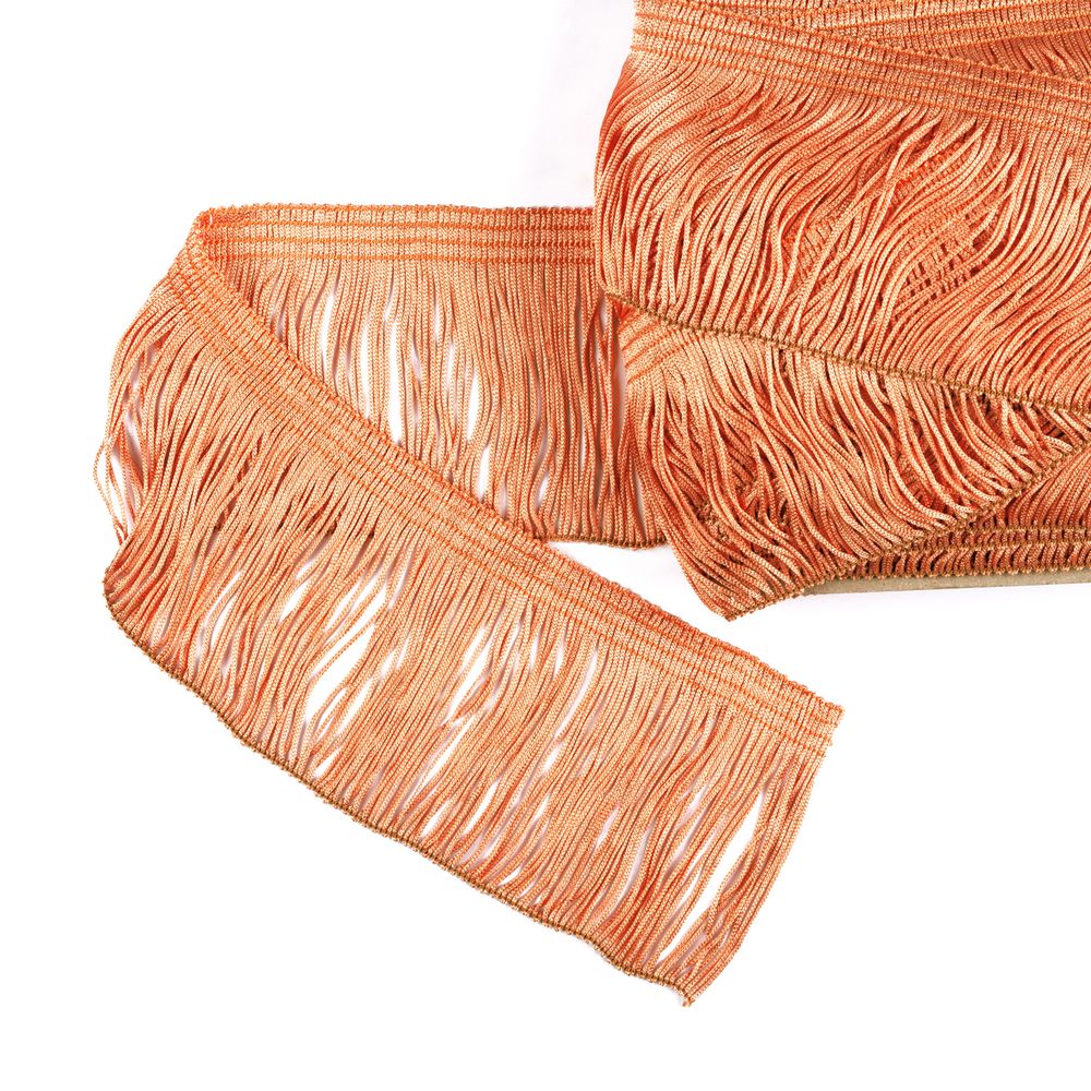 Бахрома отделочная 90.0 мм / 25 метров, 011 персиковый, Gamma 117