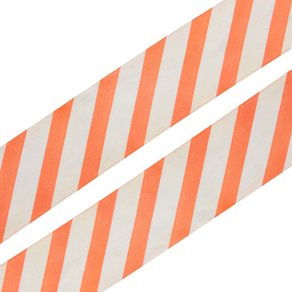 Лента атласная с рисунком 45.0 мм / 3 метра, Диагональ (красный), Globus