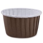 Формы для выпечки бумажные (усиленные с бортиком) 5 см, 5х3.9 см, 12 шт, №08 коричневый, S-Chief PPC-0010