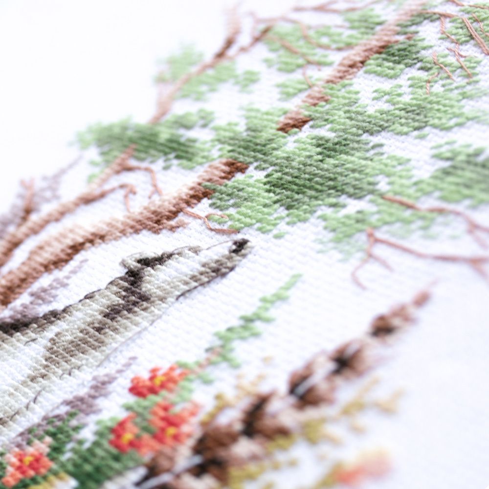 Набор для вышивания нитками Чудесная игла, Дух летнего леса, 17х27 см