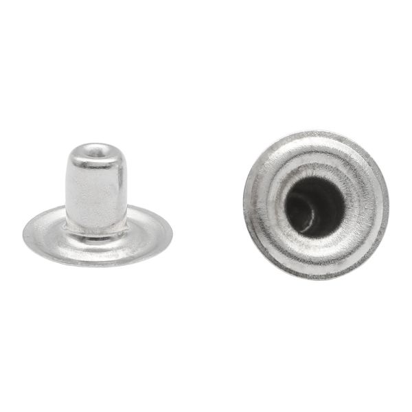 Кнопка Альфа (S-образная) ⌀15.0 мм, ≈720 шт, СТАЛЬ, никель, NEW STAR