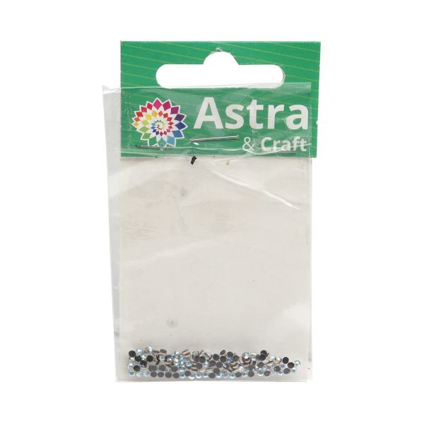 Стразы термоклеевые, 2 мм, ss6, 150 шт/упак (119AB голубой)