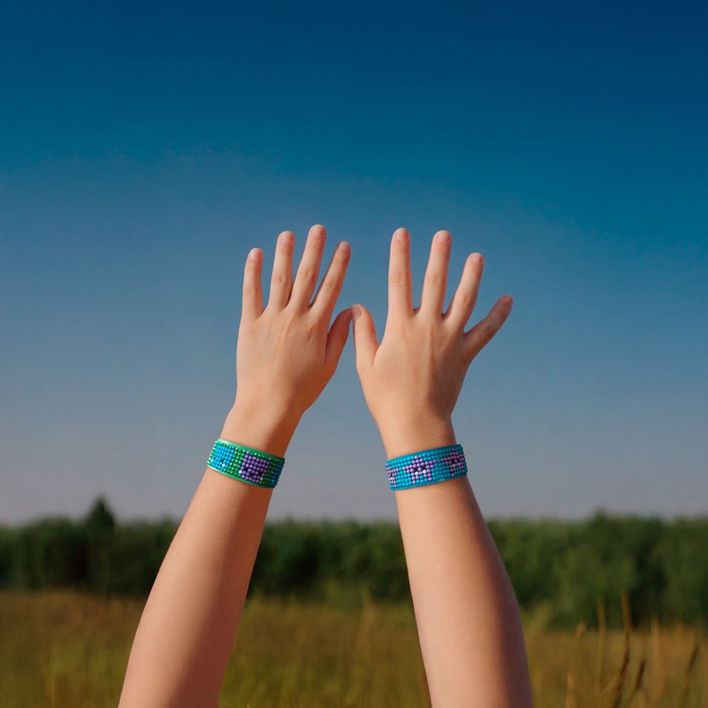 Алмазная (кристальная) мозаика Фрея ALVB-205, браслеты Каваи, 2.5х20.5 см