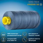 Нитка универсальная Gutermann Mara 70/2, 700 м, 702170, 112 серо-синий джинс, 1 катушка