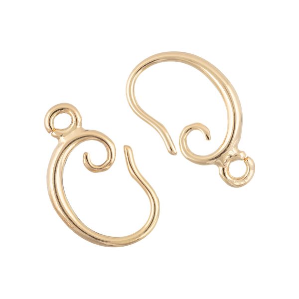 Швензы 11х15 мм, 10 шт (5х2 шт), 02 золото, Zlatka FMK-H11