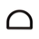 Полукольцо пластик 25 мм, 100 шт, черный, Gamma DRD001