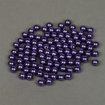 Бусины пластик (перламутр) ⌀10 мм, цв.133 фиолетовый, уп.500г (960 шт), Magic4Hobby