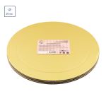 Подложки под торт 28 см, 3.5 мм, 3 шт, золото, S-Chief PDC-0008