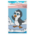 Набор для раскрашивания цветным песком №39 Пингвин на льдине, 16.5х23 см, Hobbius SPT-01