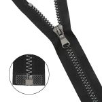 Молния трактор Arta Т6 (6 мм) 1 зам., н/раз., 18 см, (2075) NOIR 077 черный/997 старое серебро, 10 шт