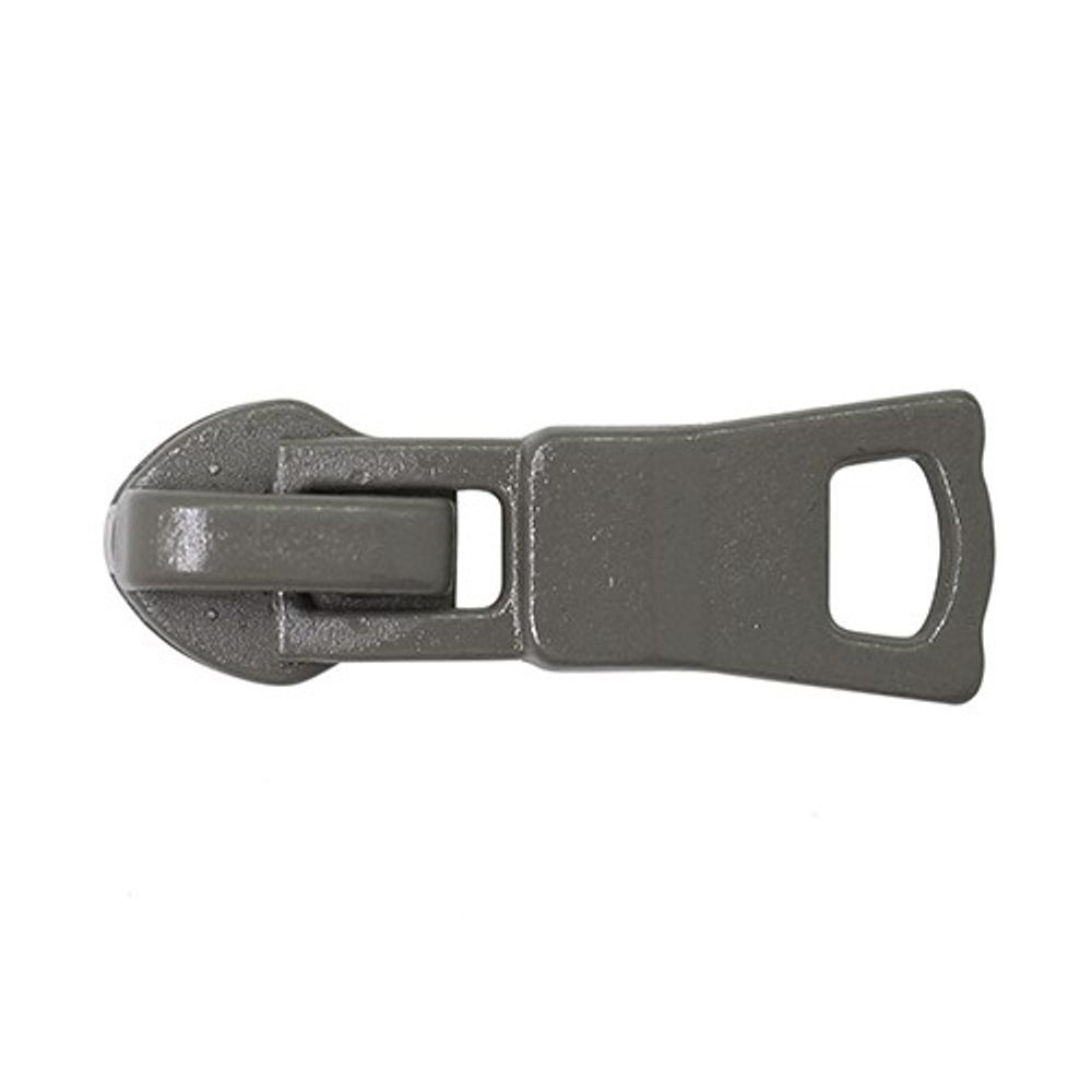 Слайдер (замок) для молнии спираль Т5 (5 мм), автомат, серый, 20 шт