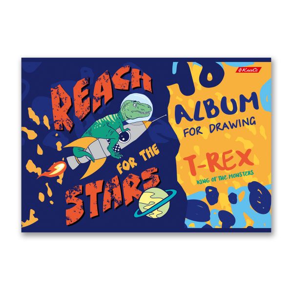 Альбом для рисования 100 г/м², A4 29х20.5 см, на скобе 48 л., 10 шт, 48АЛСК4_000262 Нашествие, Светоч