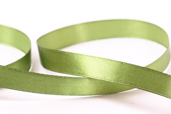 Лента атласная 1-сторонняя 12.0 мм / 33±2 метра, №085 серо-зеленый, в термоплёнке, Gamma