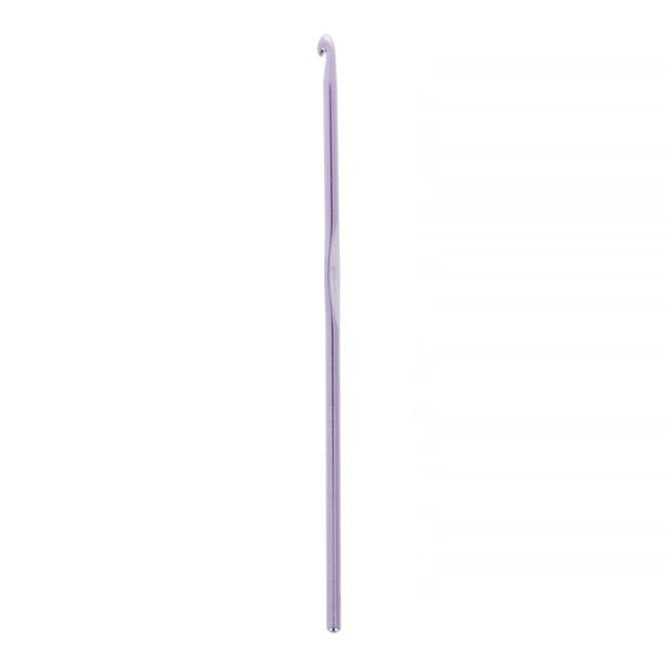 Крючок для вязания ⌀4.0 мм, 15 см, металл, в чехле, розовый, Gamma CH-15