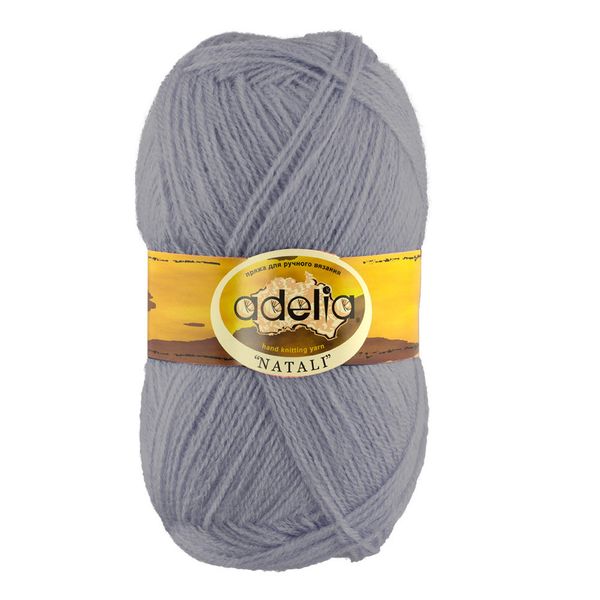 Пряжа Adelia Natali / уп.10 мот. по 50г, 300м, 18 серый