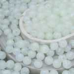 Бусины акрил ⌀12 мм, 500 г, дымка с АВ шиммером, круглые, AD070 ментоловый, (7748709)2012 , Astra&Craft