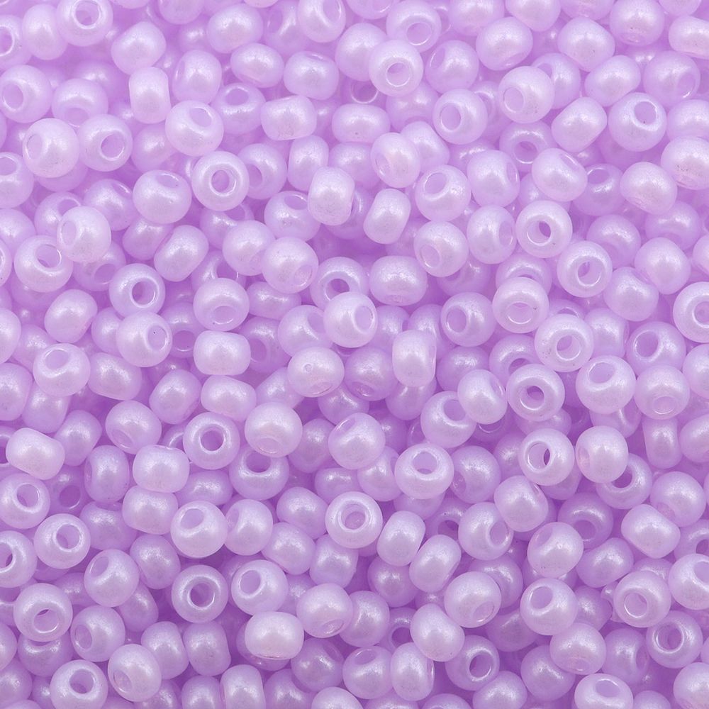 Бисер Preciosa 10/0 (2.3 мм), 500 г, алебастр с цветным покрытием, круг.отв., (17228) 331-19001/10/0