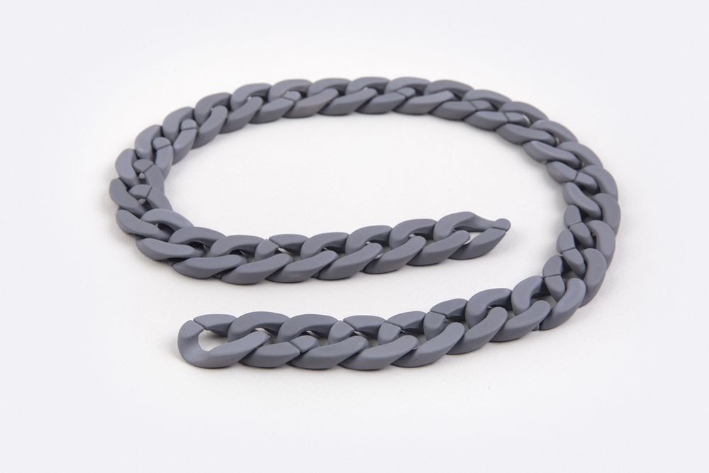 Цепочка для сумки, пластик 60 см, 1 шт, 07 серый, Gamma MPE-03