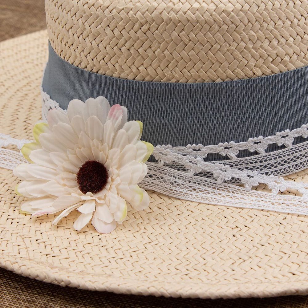 Кружево вязаное (тесьма) 24 мм / 3,4 м, ±4 см, белый