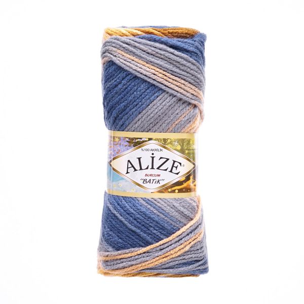 Пряжа Alize (Ализе) Burcum Batik / уп.5 мот. по 100 г, 210м, 7914 секционный