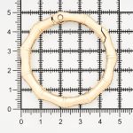 Карабин металл кольцо ⌀38 мм, декоративный, золото, MB_2231, 6 шт