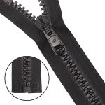 Молния трактор Arta Т8 (8 мм) 1 зам., разъем., 80 см, 077 черный, уп. 5 шт