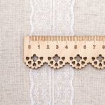 Кружево на сетке 45 мм / 9.14 метра, 32 белый, 3AR3730