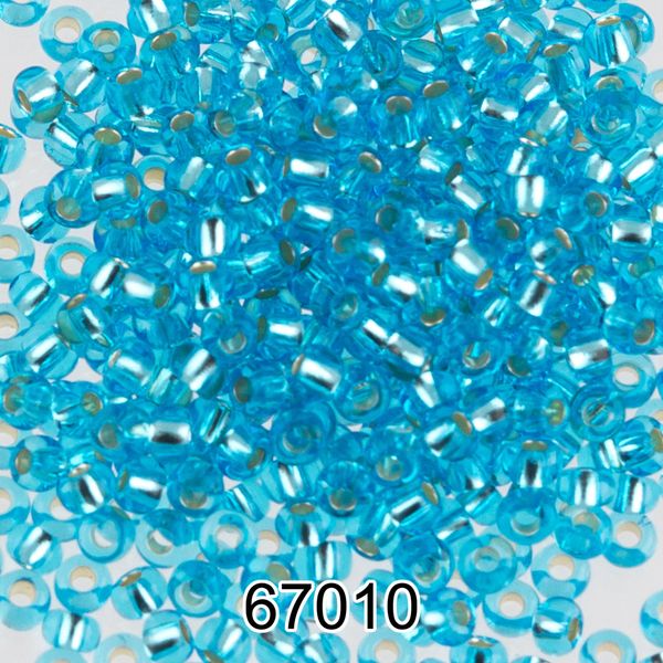 Бисер Preciosa 10/0 (2.3 мм), 500 г, 67010 (Ф083) голубой