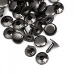 Хольнитены односторонние сталь 12х12 мм, №123, TBY.5112 цв. черный никель уп. 1000 шт, TBY