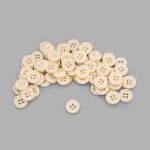 Пуговицы 4 прокола 20L=12.5 мм, пластик, col.06 бежевый, 72 шт, CN2844