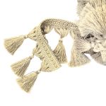 Бахрома отделочная широкая 115.0 мм / 25 метров, с кистями 122 молочный