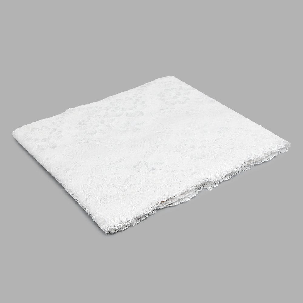 Кружево бельевое эластичное 180 мм / 3.4 метра, цвет белый