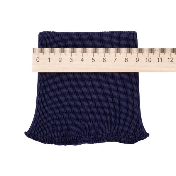 Манжеты трикотажные 9.0х9.5 см, 1 пара, средней плотности 14 кл, 1х1, 8110 т.синий