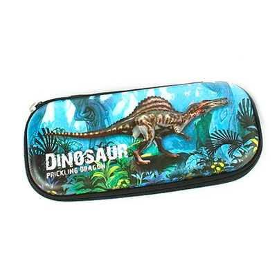 Пенал на молнии Динозавр, голубой, DV-13191